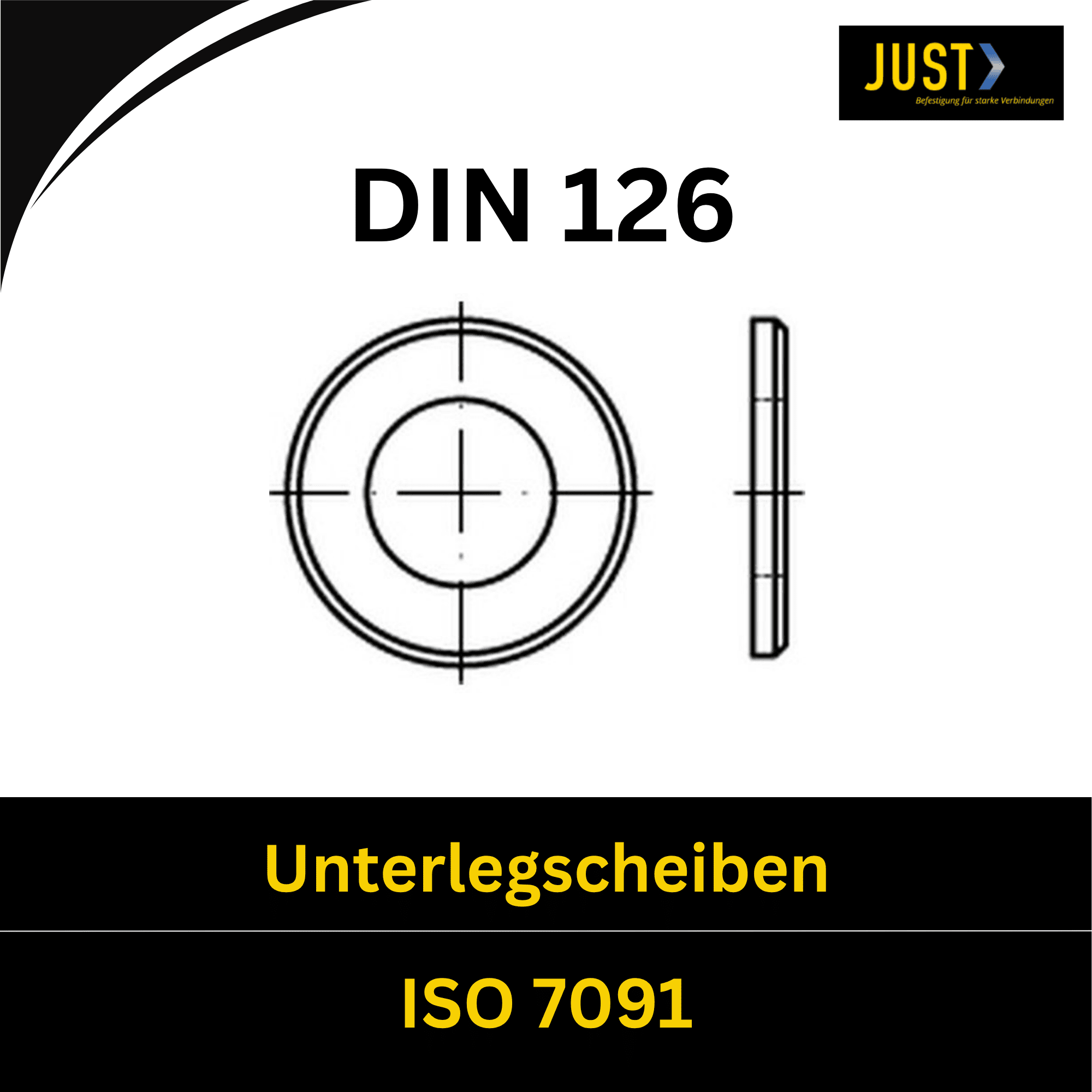 Bild für Kategorie DIN 126 ➤ Unterlegscheiben (ISO 7091)